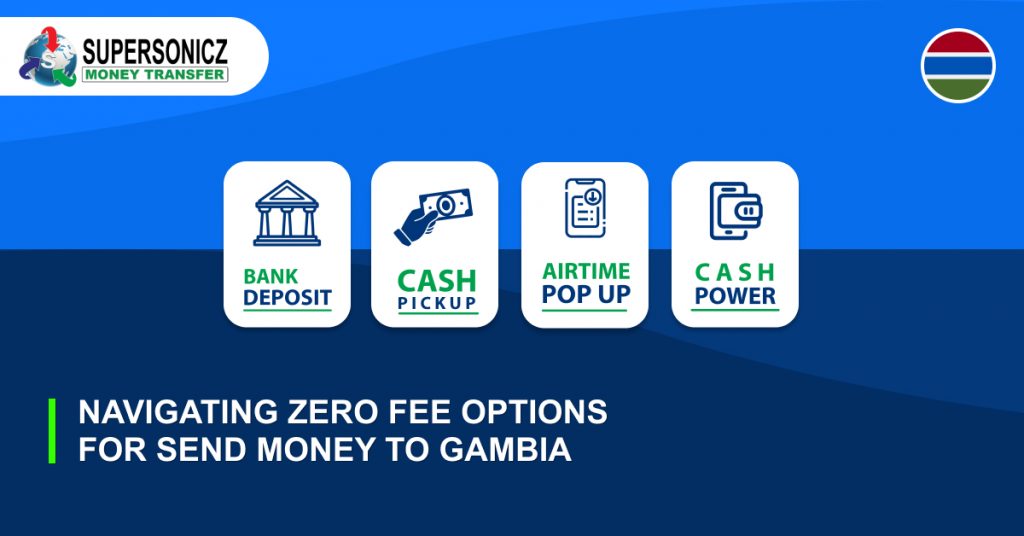 zero-fee options for send money to Gambia
